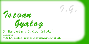 istvan gyalog business card